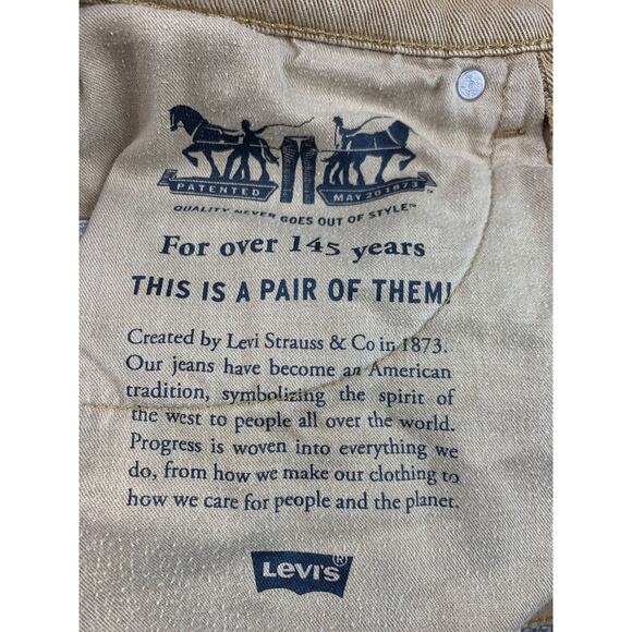 Levi's Men's 31x32 514 Straight Fit Beige Chino Khaki Jeans - Picture 5 of 14